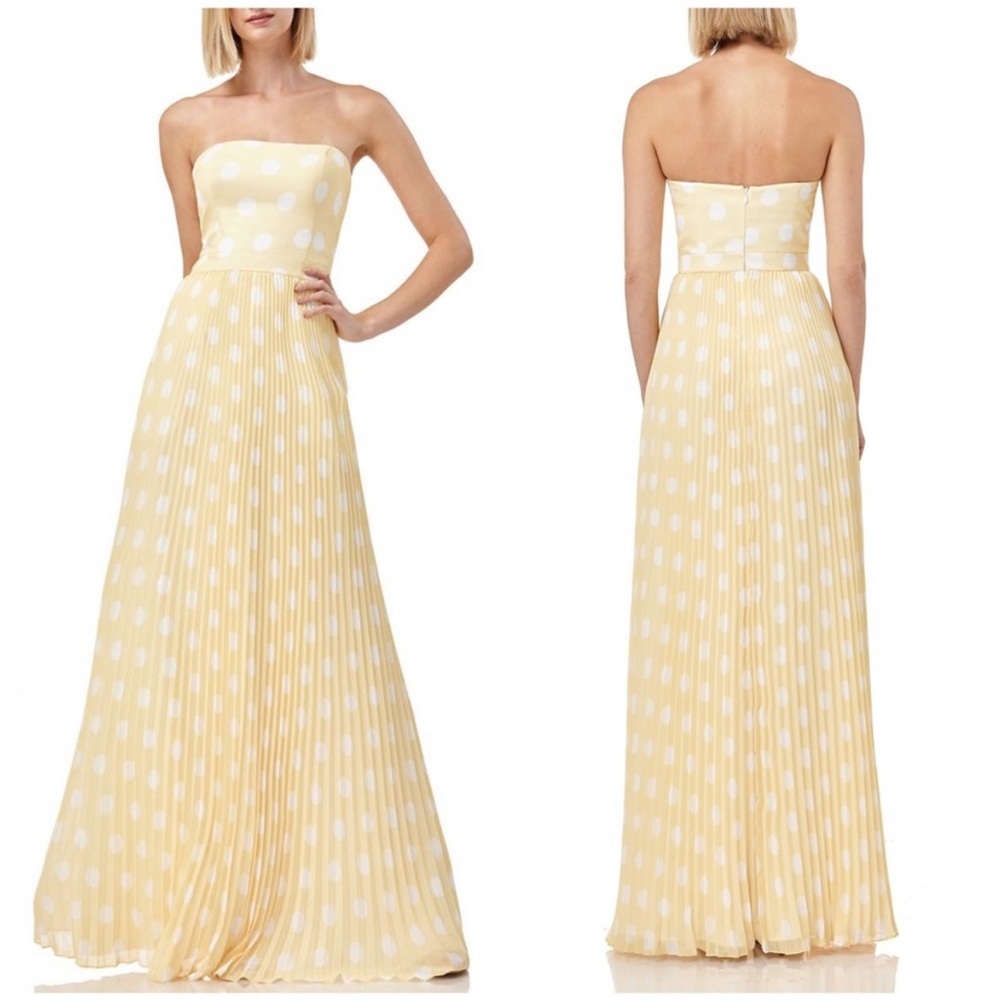 Kay Unger maxi polka dot dress